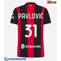 Fotballdrakt Dame AC Milan Strahinja Pavlovic #31 Hjemmedrakt 2026-27 Kortermet